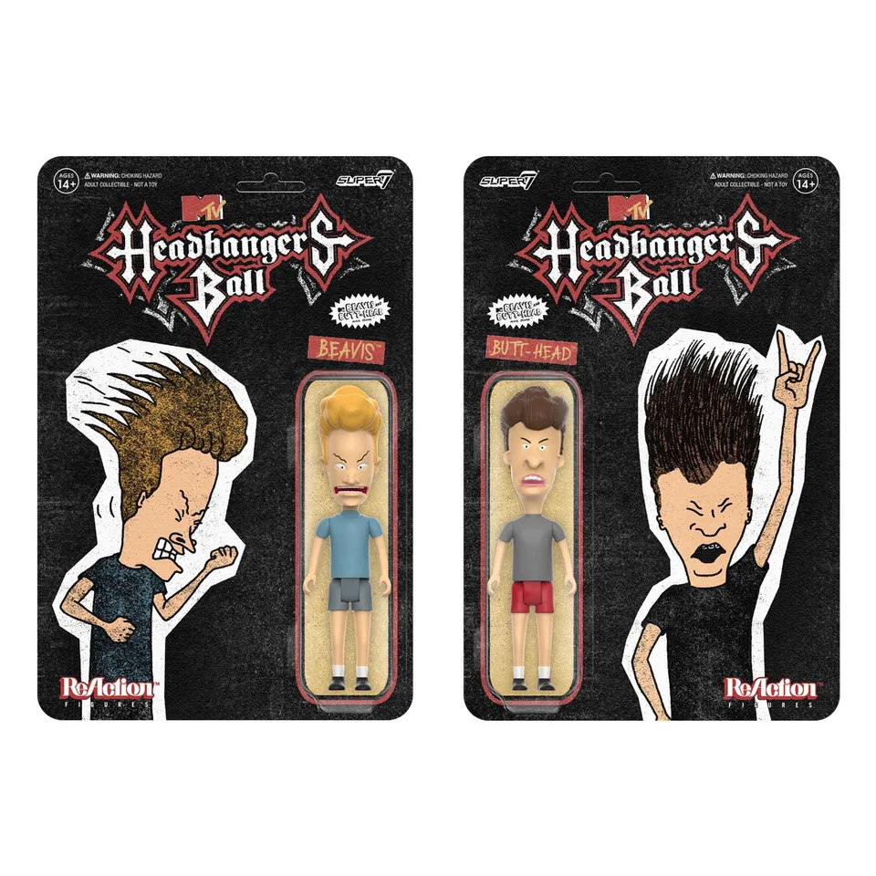 Super7 ReAction Beavis si Butt-head figurine set 2