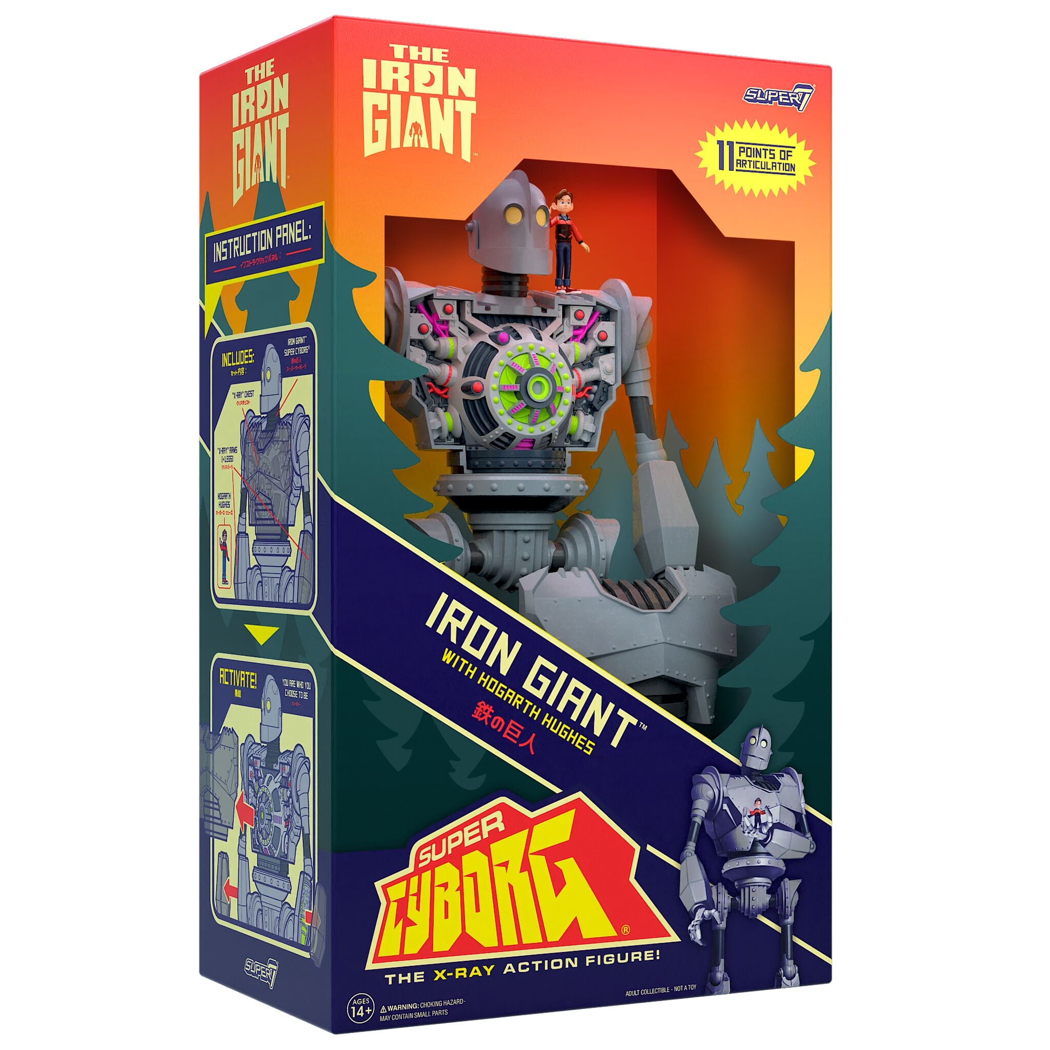 Super7 Super Cyborg Iron Giant figurina articulata Full Color
