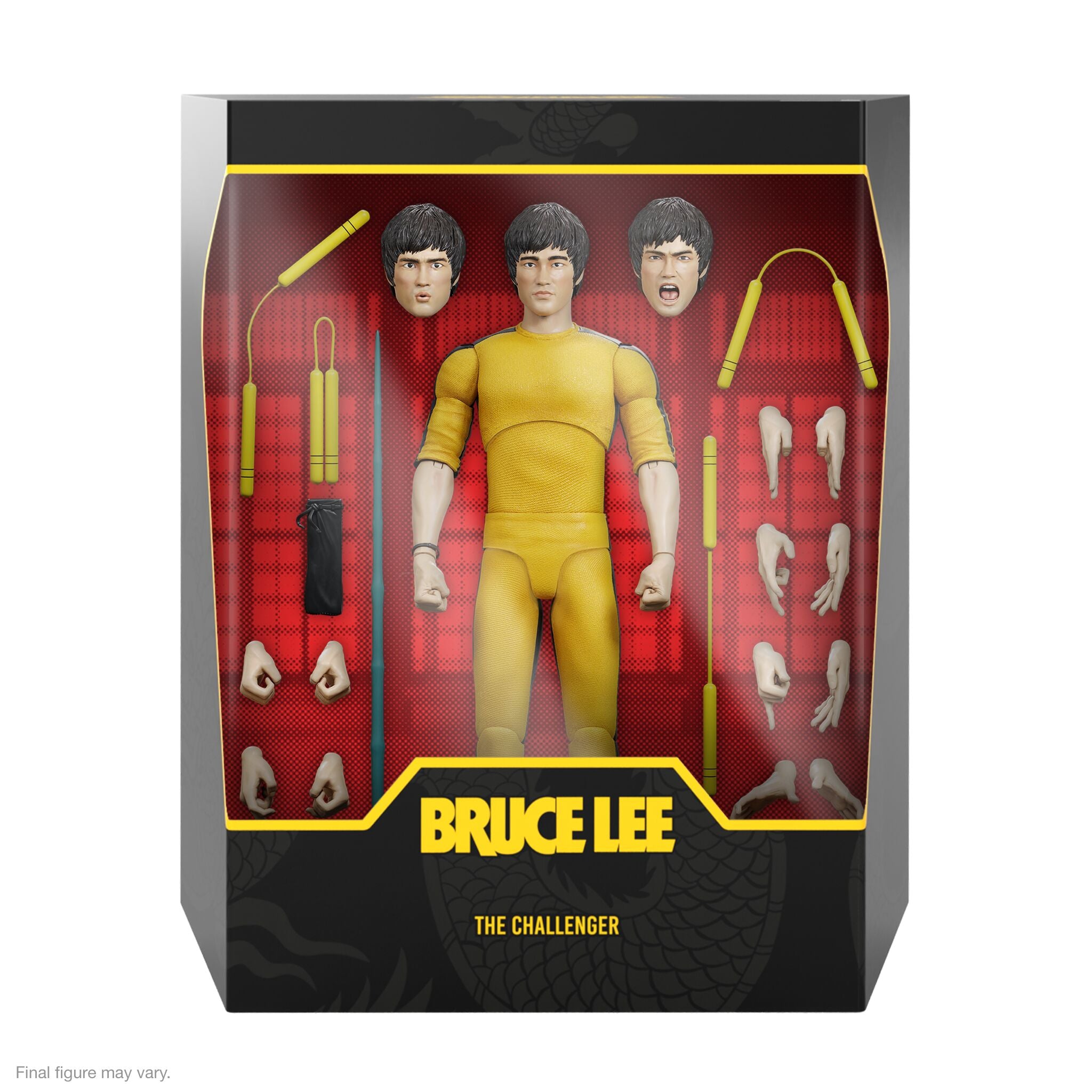 Super7 Bruce Lee ULTIMATES The Challenger figurina 18cm galben