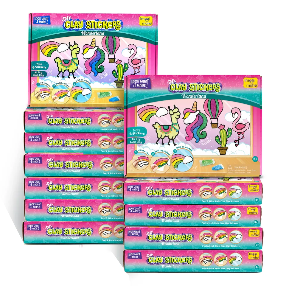 Imagimake Clay Stickers Wonderland set stickere 12 pungi