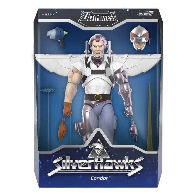 Super7 SilverHawks Wave 07 figurina Condor Toon