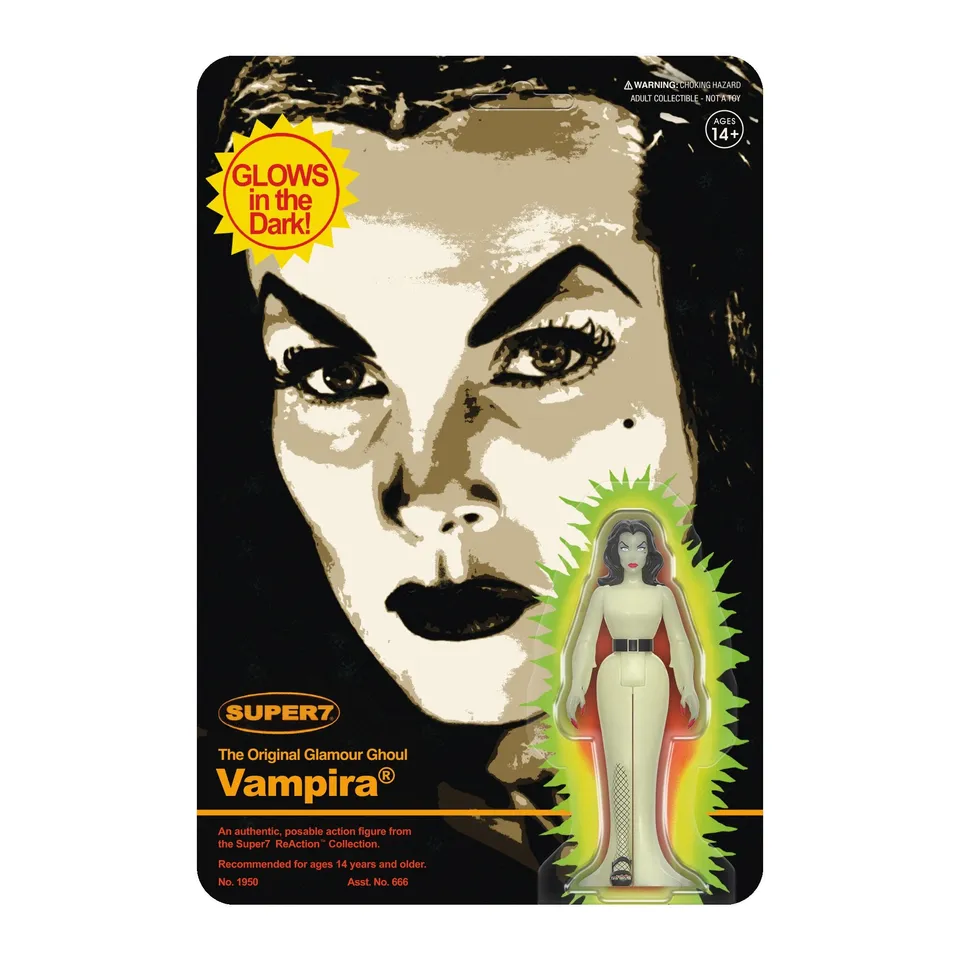 Super7 Vampira ReAction Wave 03 figurina fosforescenta 9,5 cm