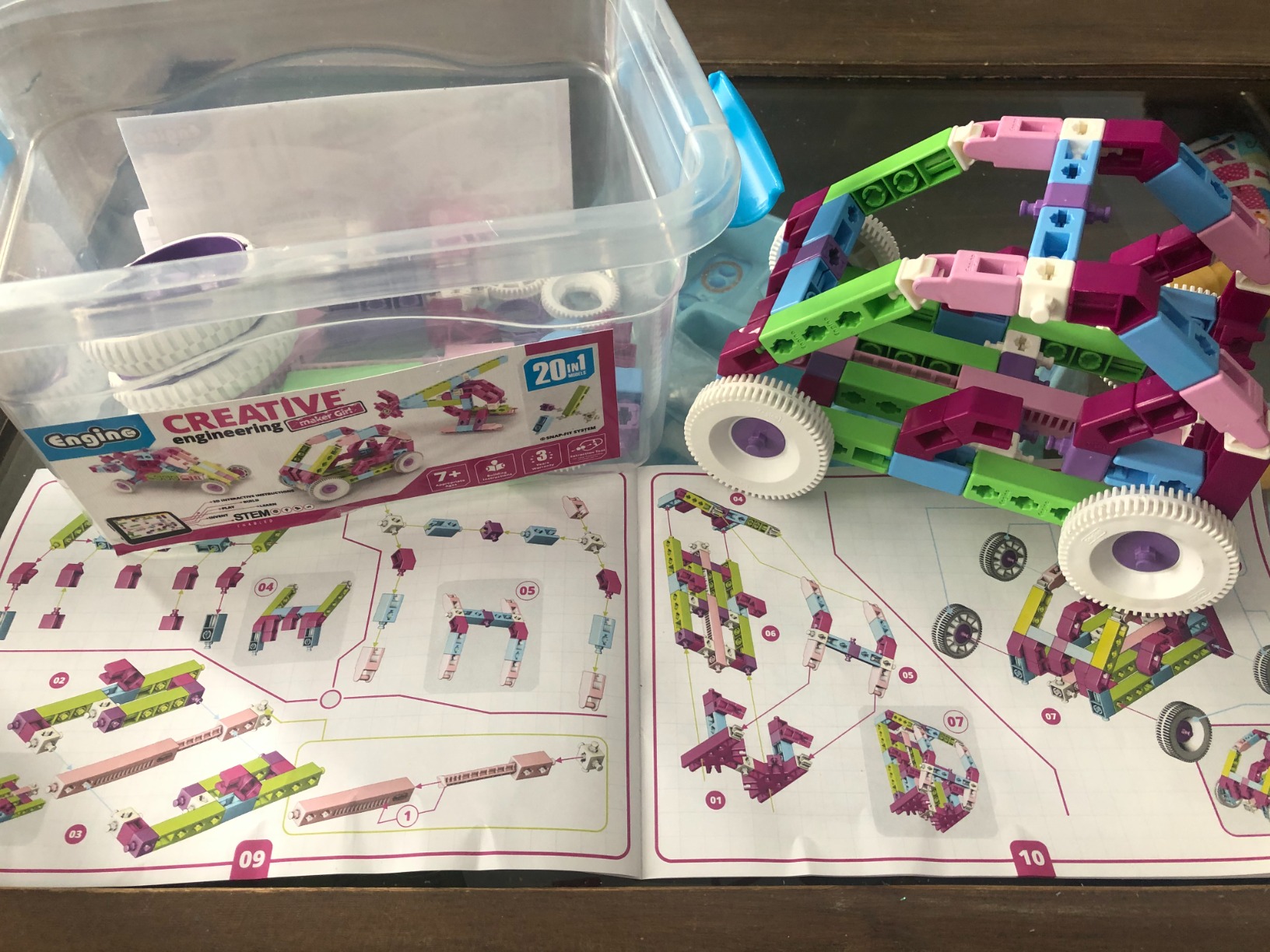 Engino Creative Engineering Maker Girl set constructie 20 modele