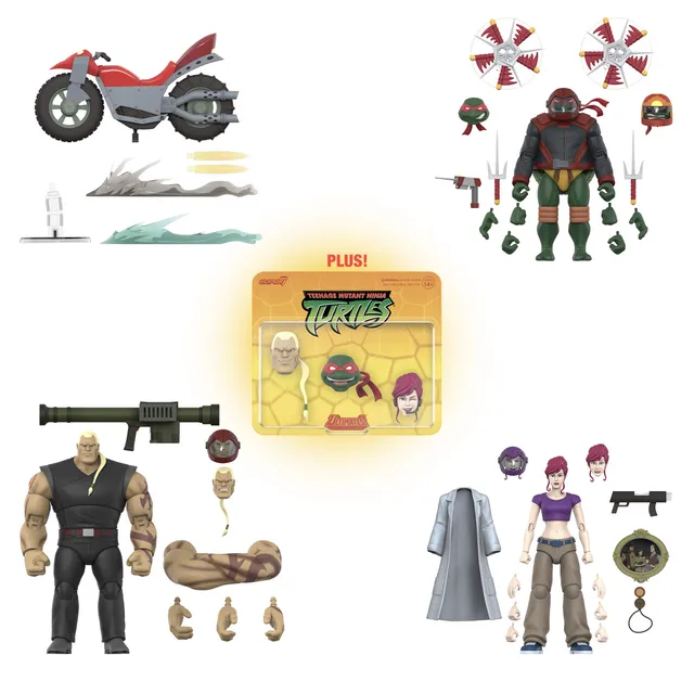 Super7 Ultimates Wave 14 set figurine TMNT Shell Cycle