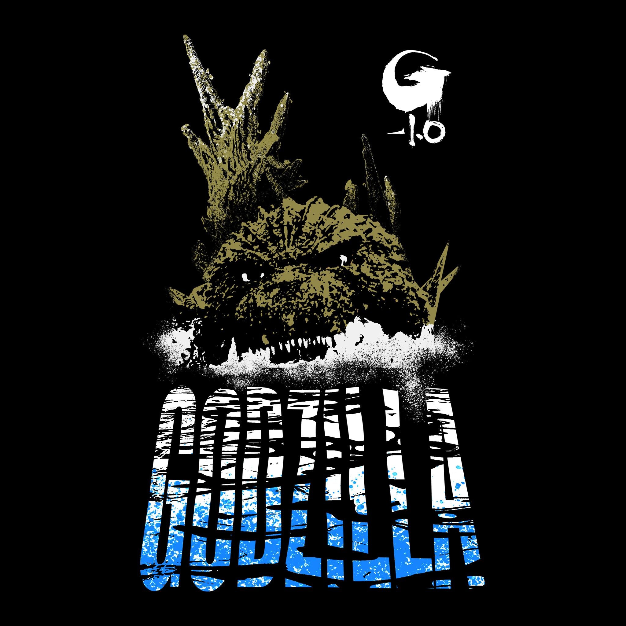 Super7 Toho Godzilla Minus One Ocean tricou negru bumbac