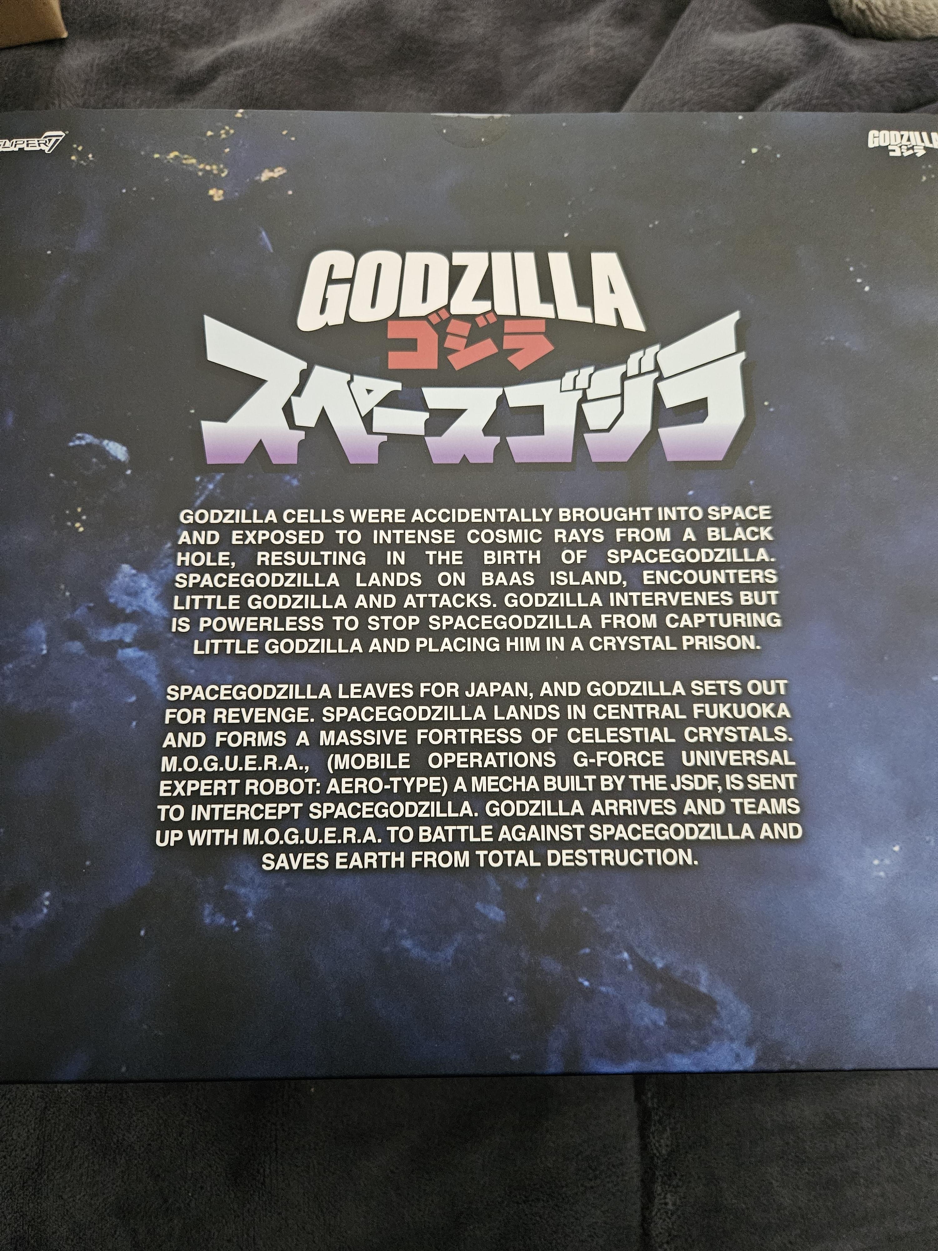 Super7 Ultimates SpaceGodzilla figurina poster 21 cm