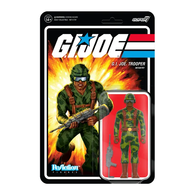 Super7 G.I. Joe ReAction Trooper Goggles figurină maro articulată