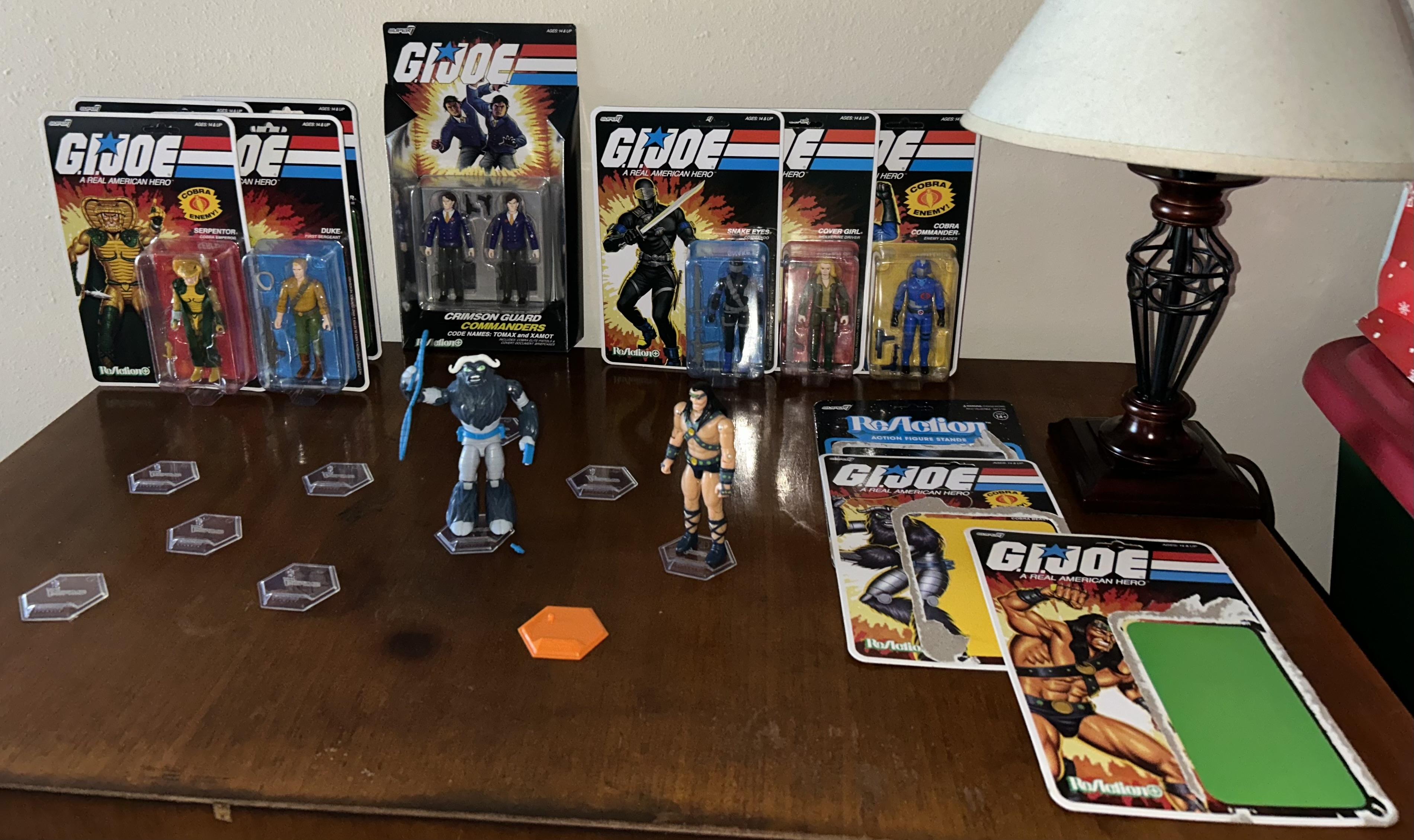 Super7 ReAction Stands set 10 suporturi figurine transparente