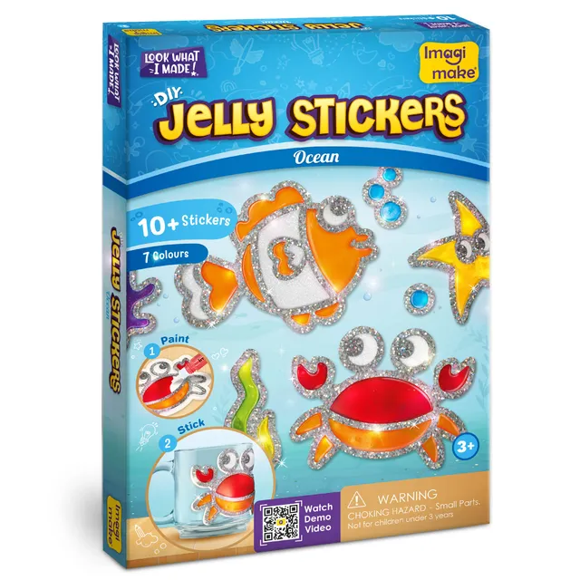 Imagimake Jelly Stickers Ocean set stickere 3D marin