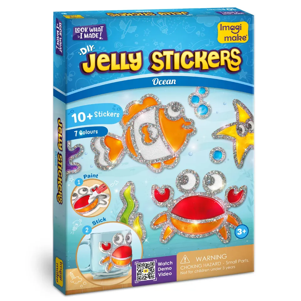 Imagimake Jelly Stickers Ocean set stickere 3D marin