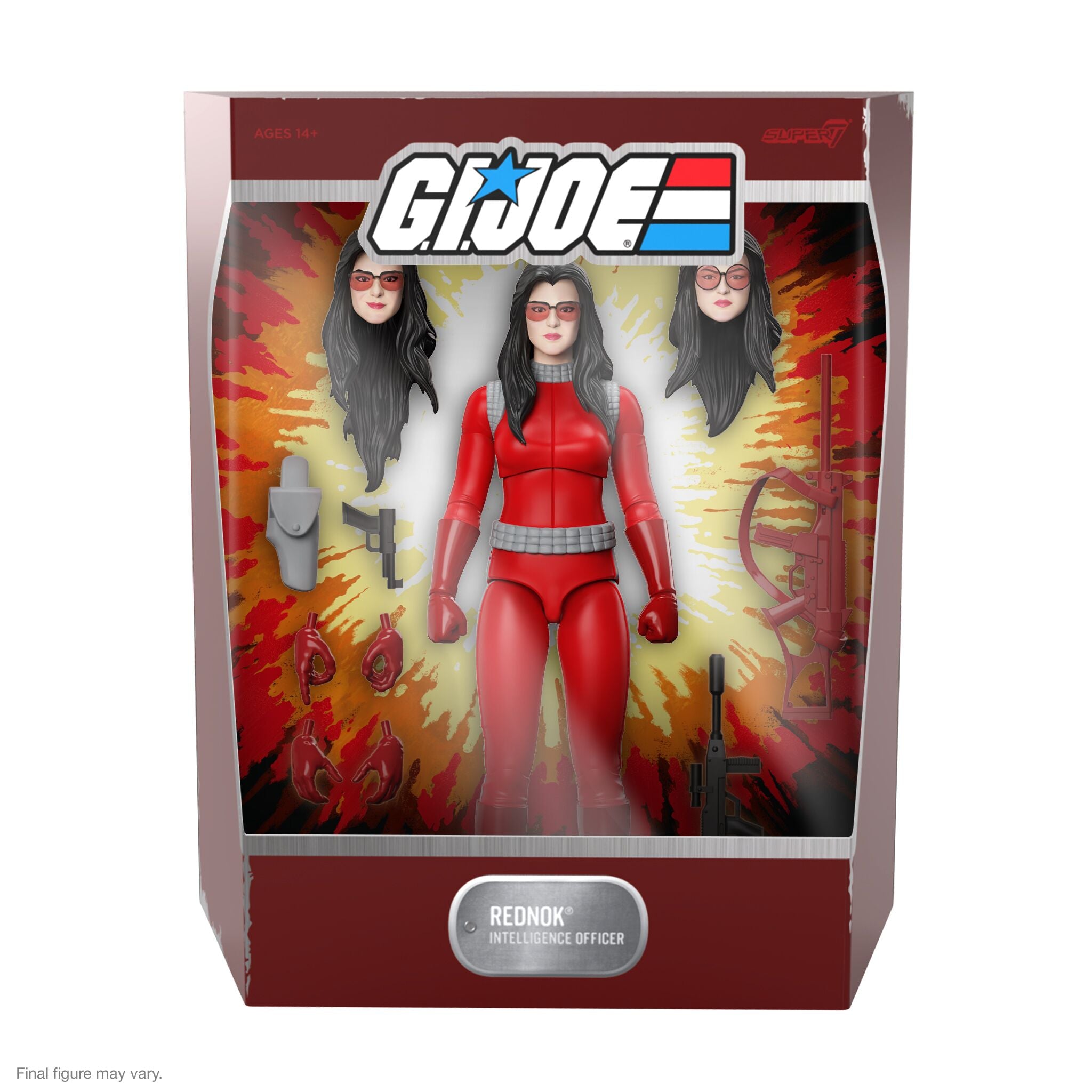 Super7 G.I. Joe Ultimates Baroness Rednok Destro Red Jackal set figurine