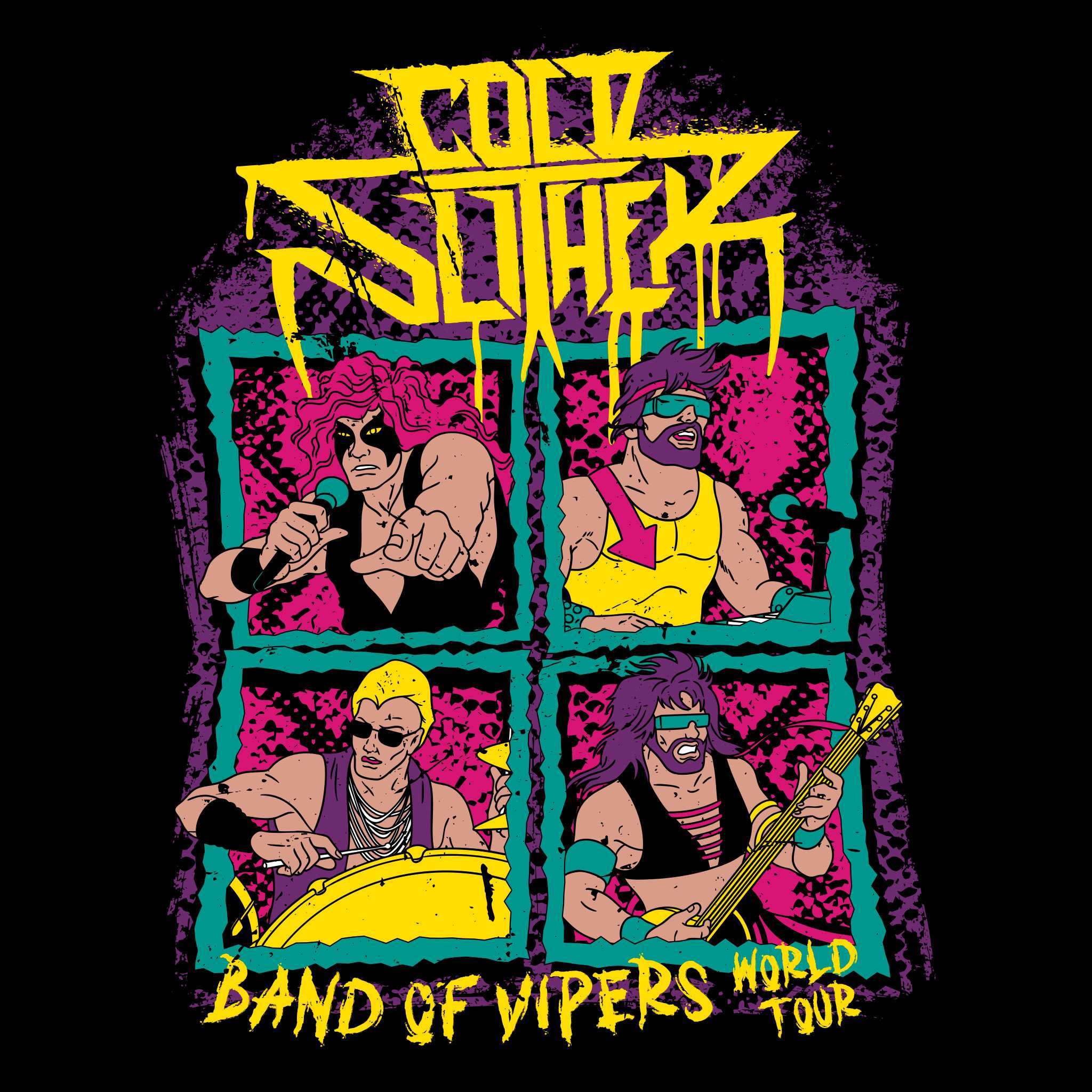 Super7 G.I. Joe Cold Slither Tour tricou negru bumbac