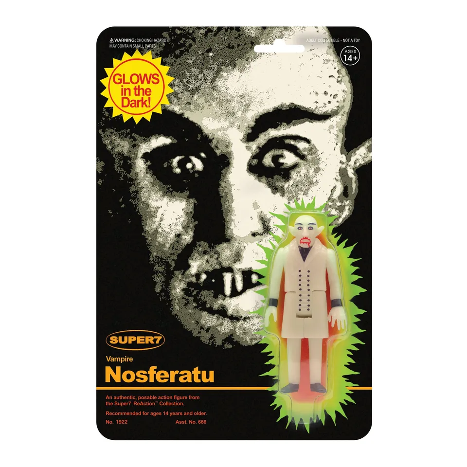 Super7 Nosferatu ReAction Monster Glow figurina fosforescenta