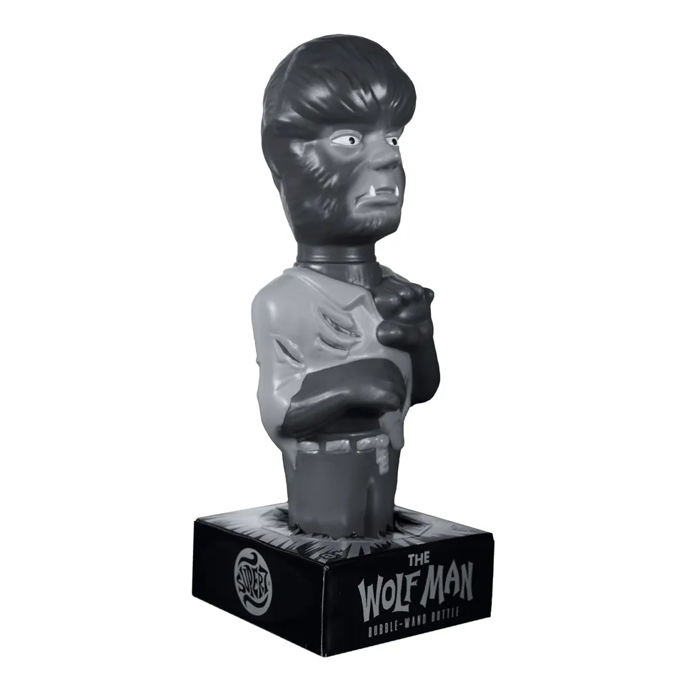 Super7 Super Soapies Wolf Man Silver Screen sticla baloane sapun 25cm