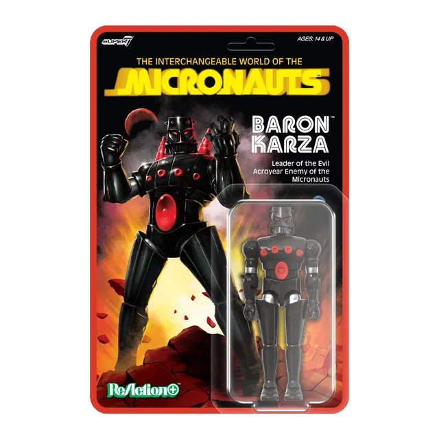 Super7 Micronauts Baron Karza figurina 9,5 cm cu jetpack