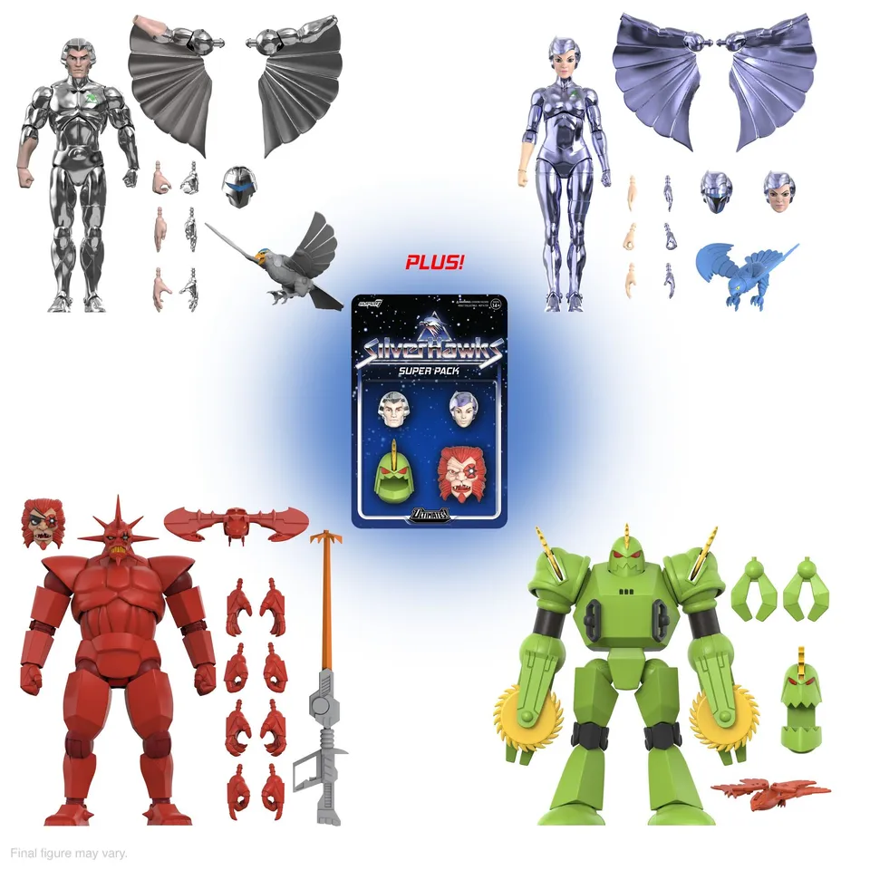 Super7 SilverHawks Ultimates Wave 4 set 4 figurine