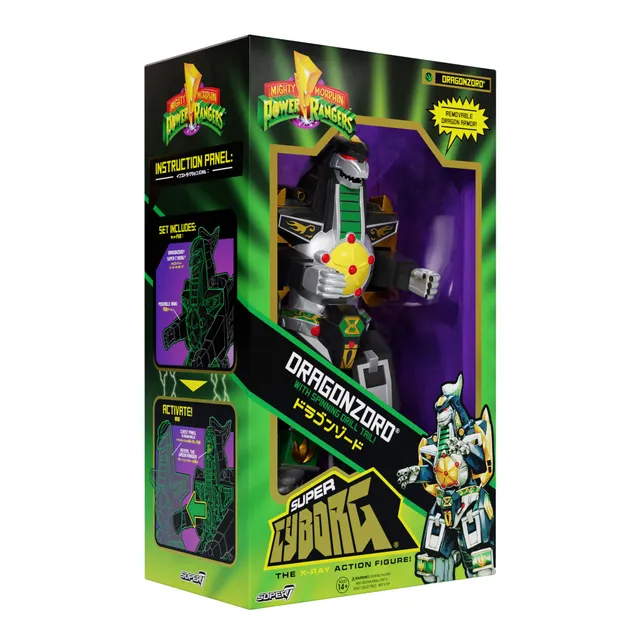 Super7 Super Cyborg Dragonzord figurina full color 28 cm
