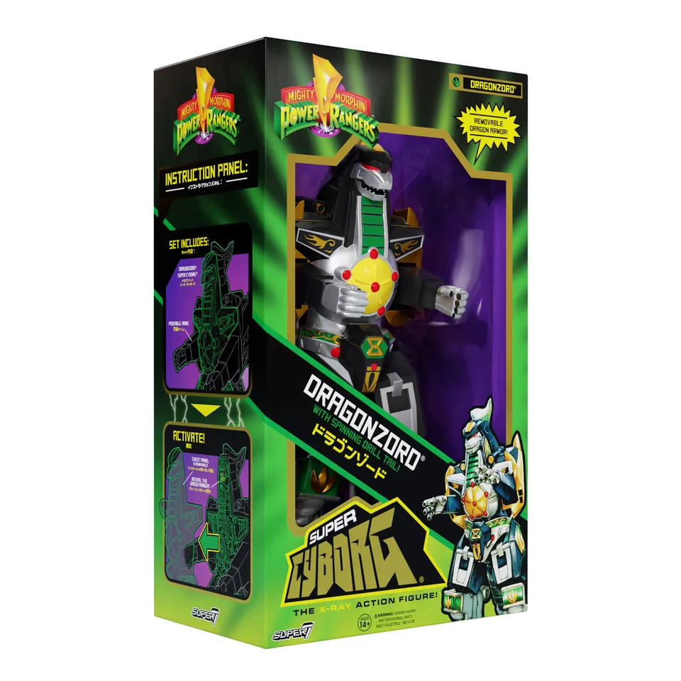 Super7 Super Cyborg Dragonzord figurina full color 28 cm