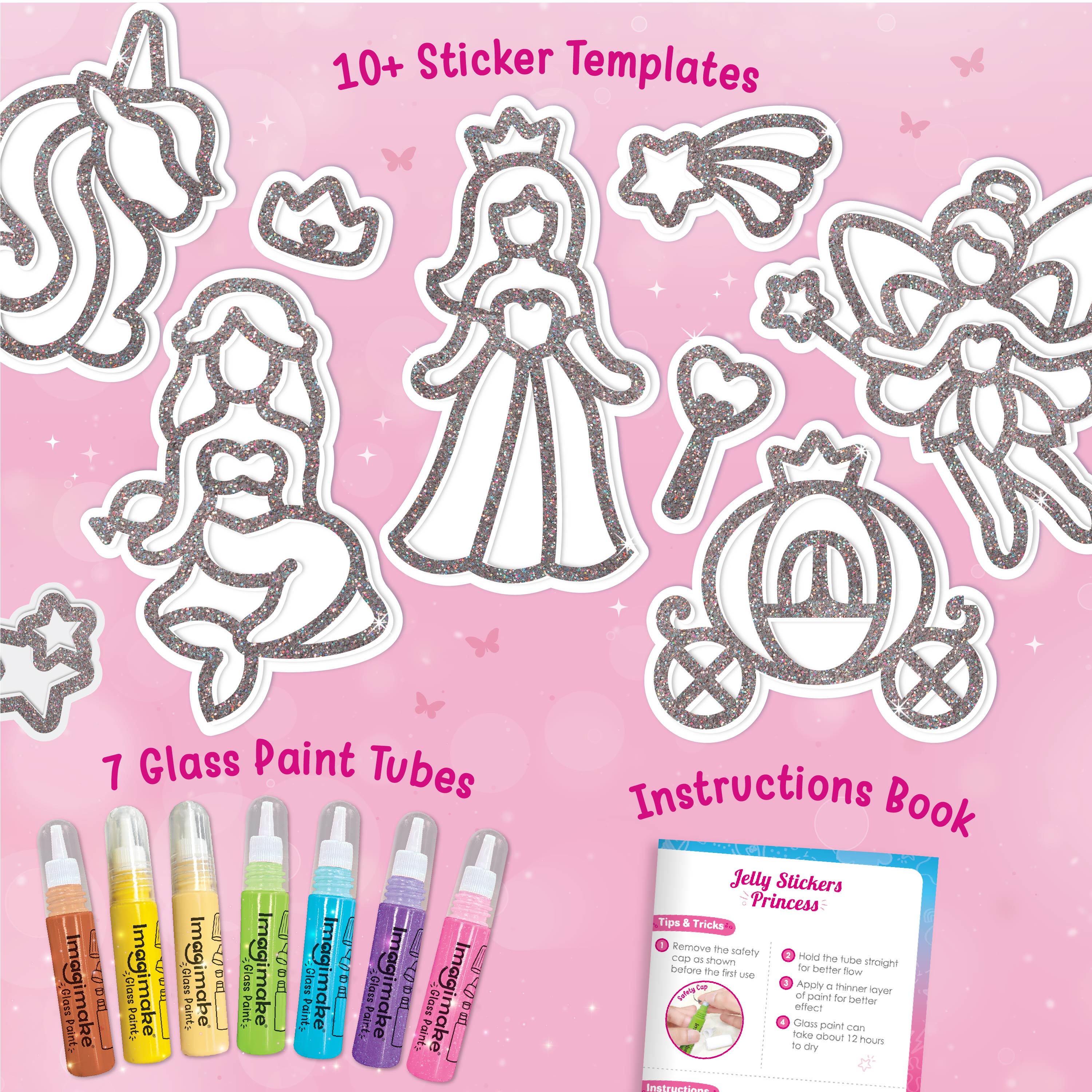 Imagimake Jelly Stickers Princess set stickere 3 ani+