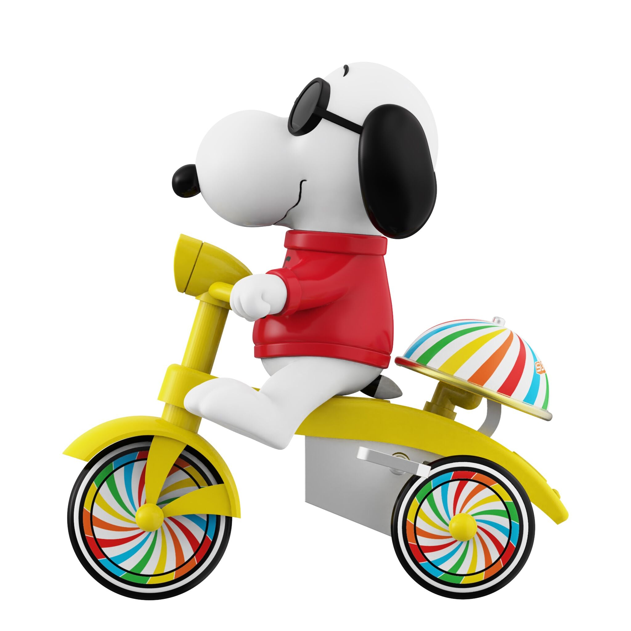 Super7 Peanuts Super Cycles Joe Cool tricicleta galbena