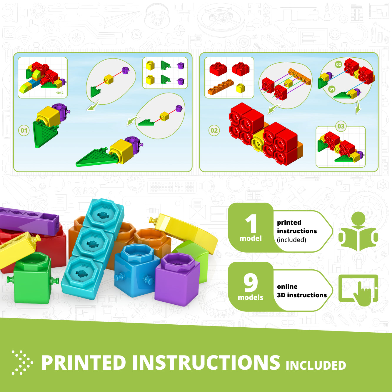Engino Creative Engineering Maker Junior set constructie 10 modele