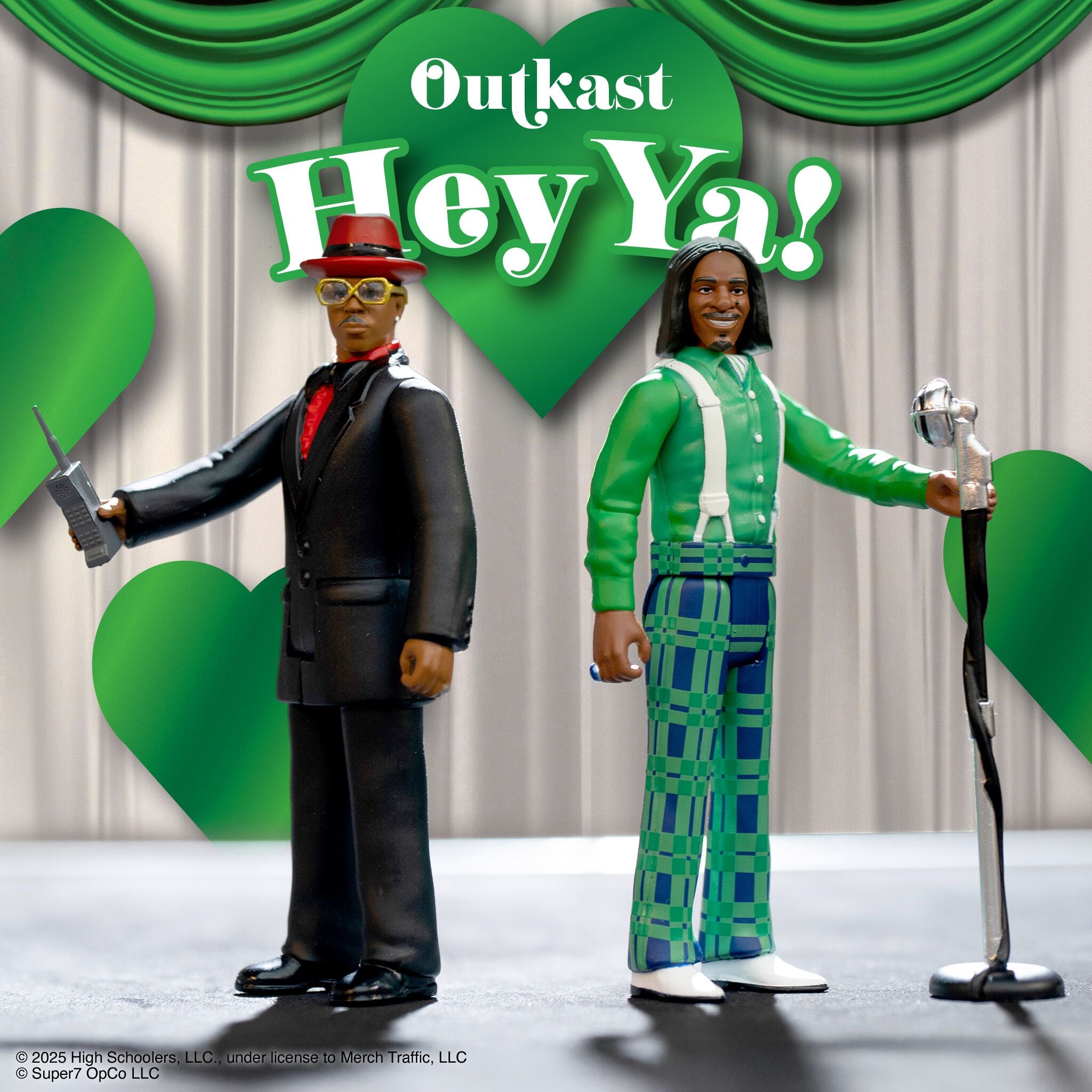 Super7 ReAction OutKast Hey Ya set 2 figurine