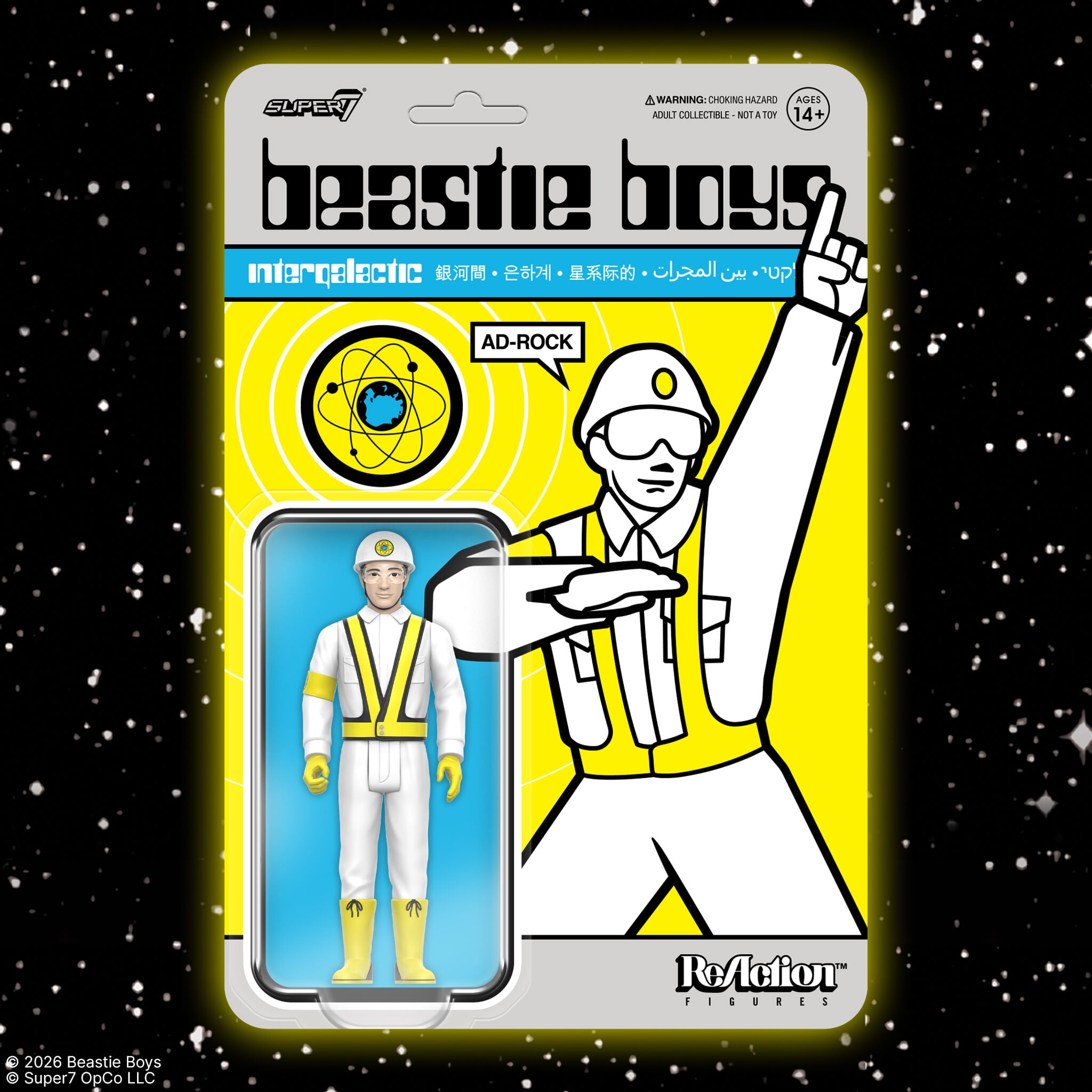Super7 ReAction Beastie Boys Ad-Rock figurina 9,5 cm Intergalactic