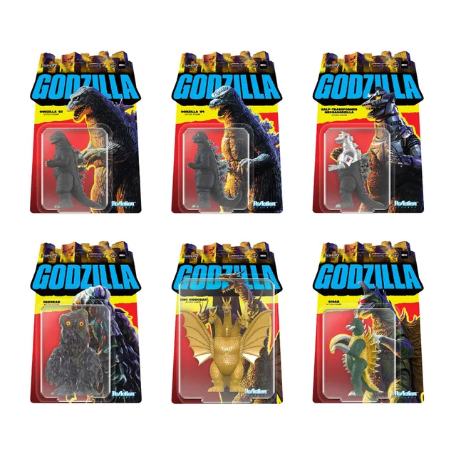 Super7 Toho ReAction Wave 2 figurine set 6 Kaiju