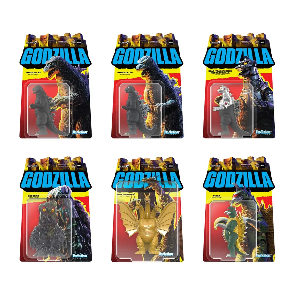 Super7 Toho ReAction Wave 2 figurine set 6 Kaiju