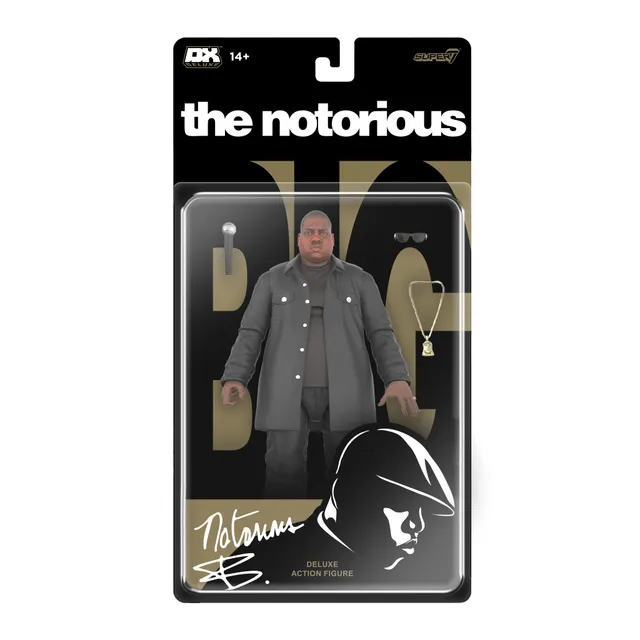 Super7 Notorious B.I.G. Deluxe Biggie figurina 18 cm hip-hop