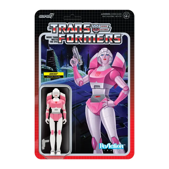 Super7 ReAction Arcee figurina Transformers 9,5 cm blaster