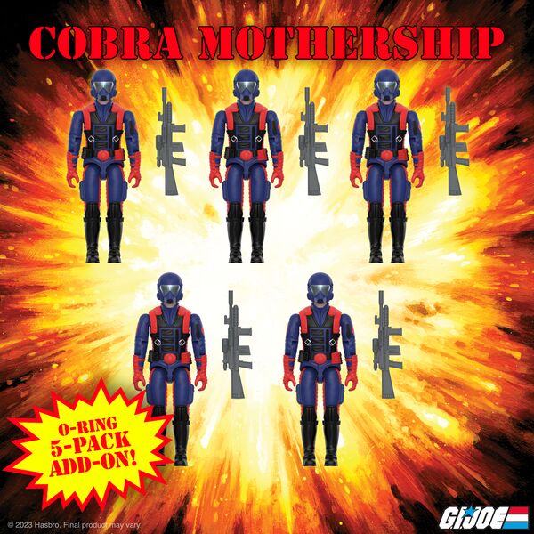Super7 G.I. Joe Cobra set 5 figurine Viper Gunner