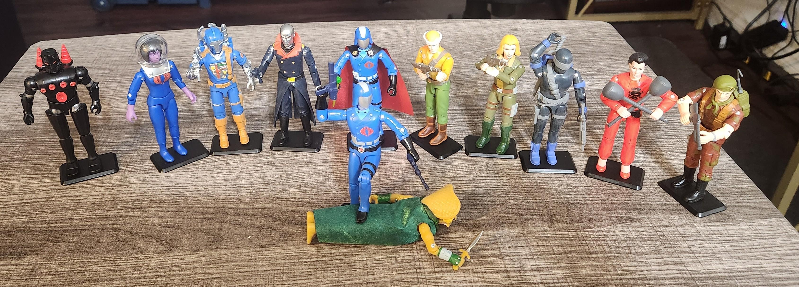 Super7 ReAction+ Snake Eyes figurina glow rosu 9,5 cm
