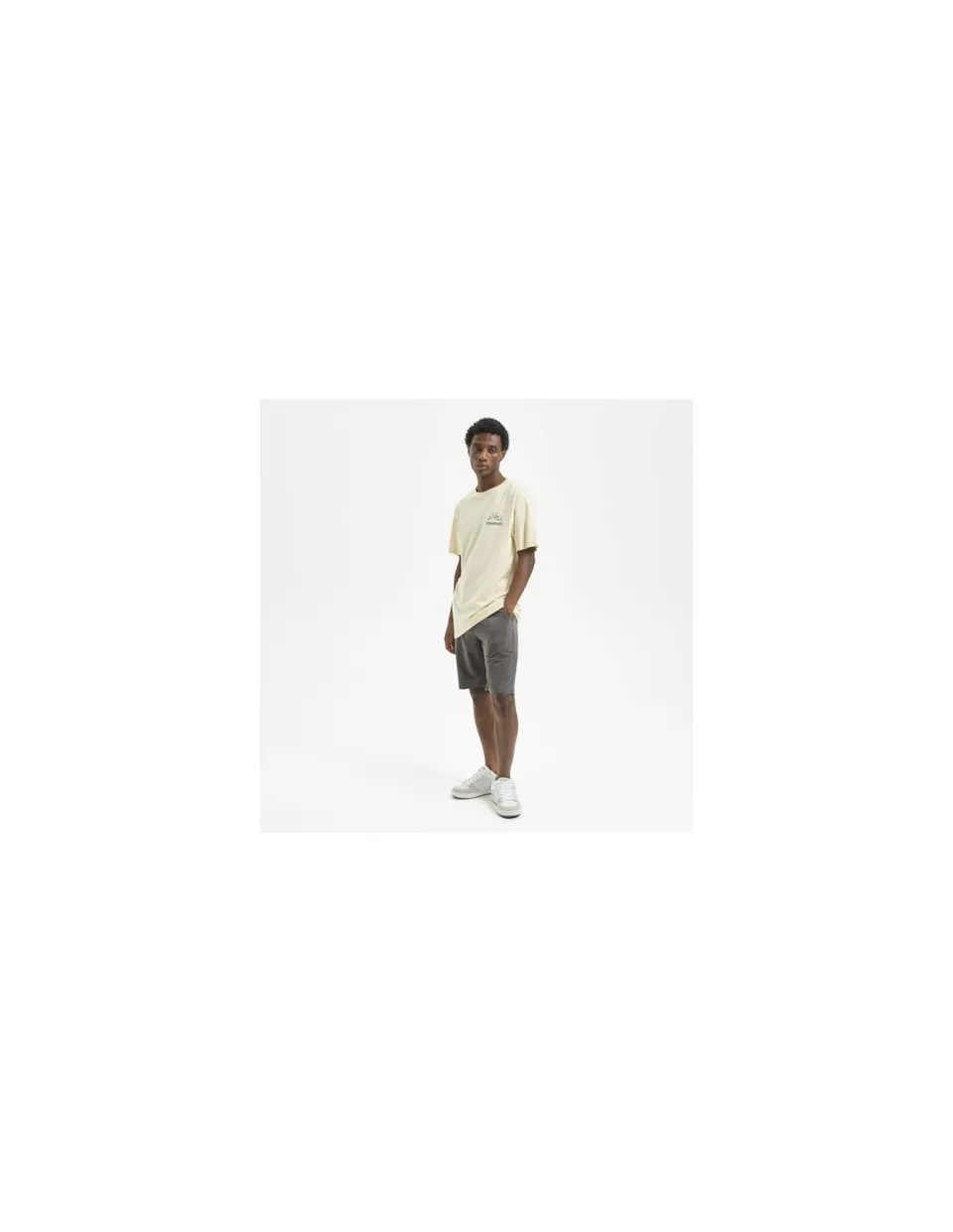 Hydroponic Trees&Waves tricou cream bumbac regular