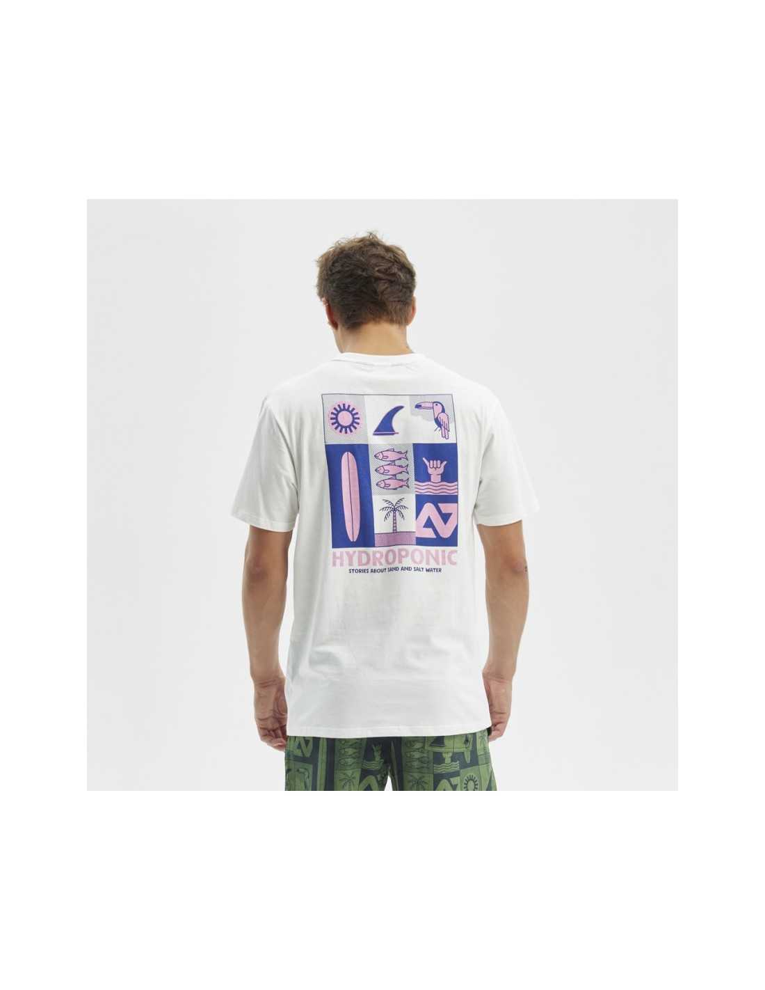 Tricou Hydroponic Saltwater white bumbac