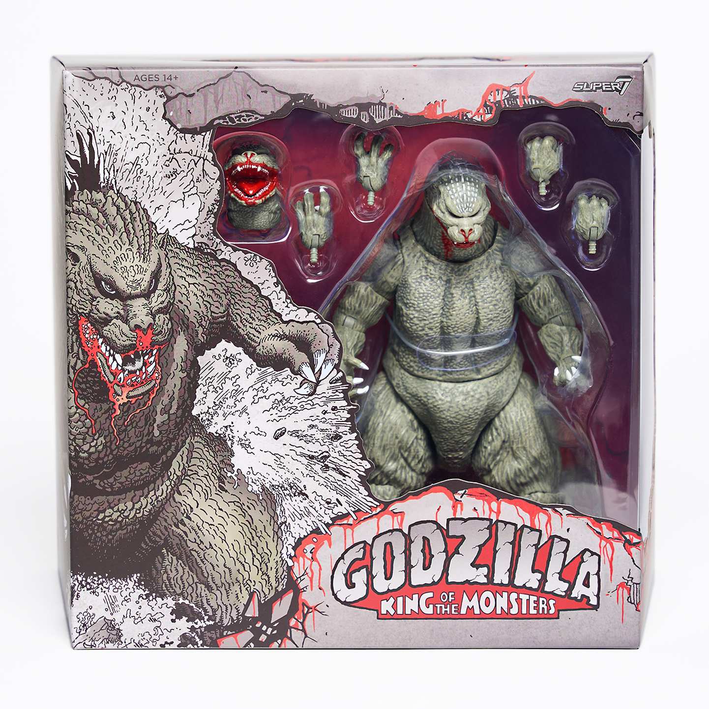 Super7 ULTIMATES Godzilla 1989 figurina gri 18 cm Thirsty