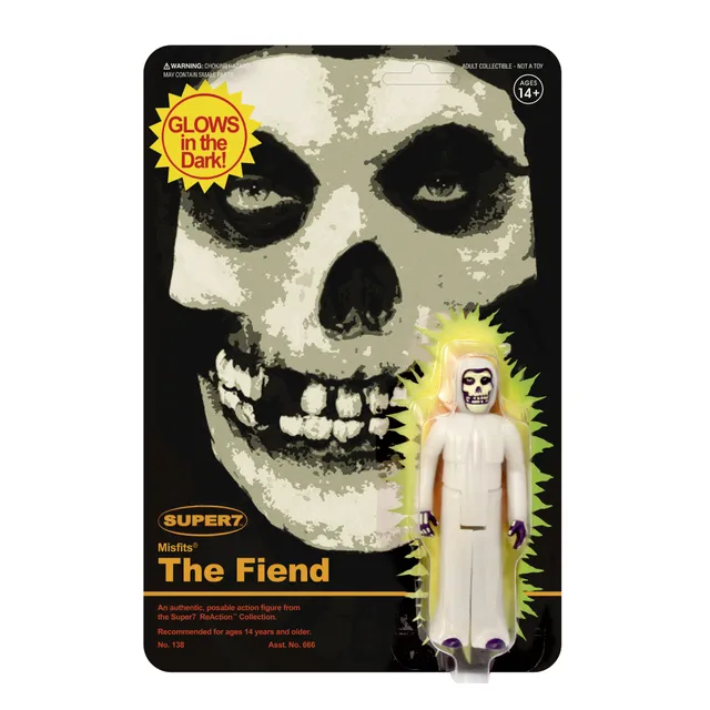 Super7 ReAction Misfits The Fiend figurina fosforescenta