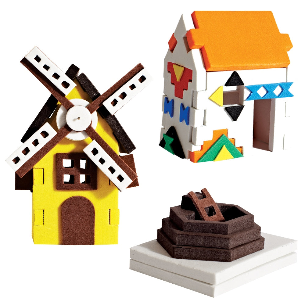 Imagimake Mapology Houses puzzle 3D 13 case 5 ani+