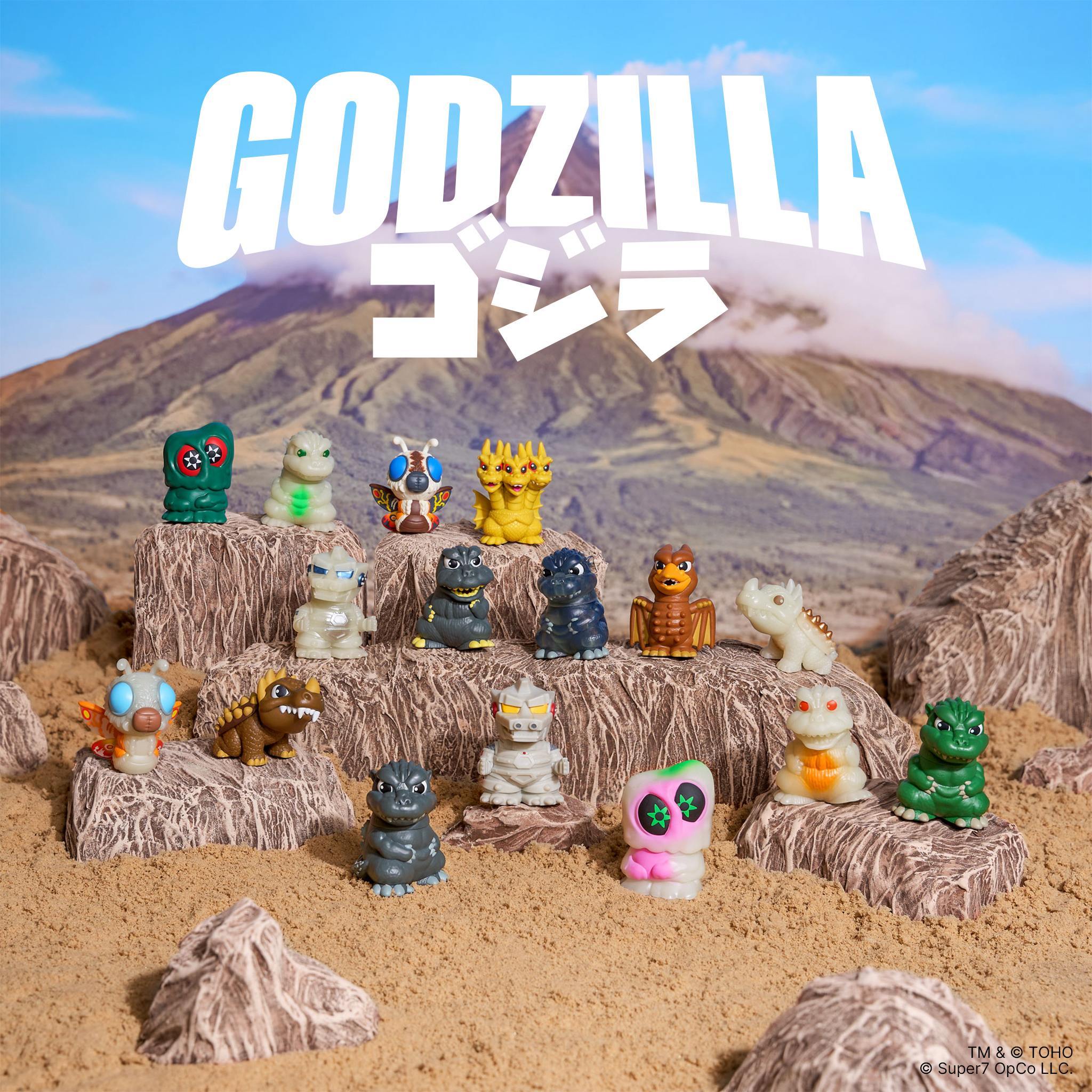 Super7 Toho FUN FUN MINI Godzilla figurine blind box set 9 buc