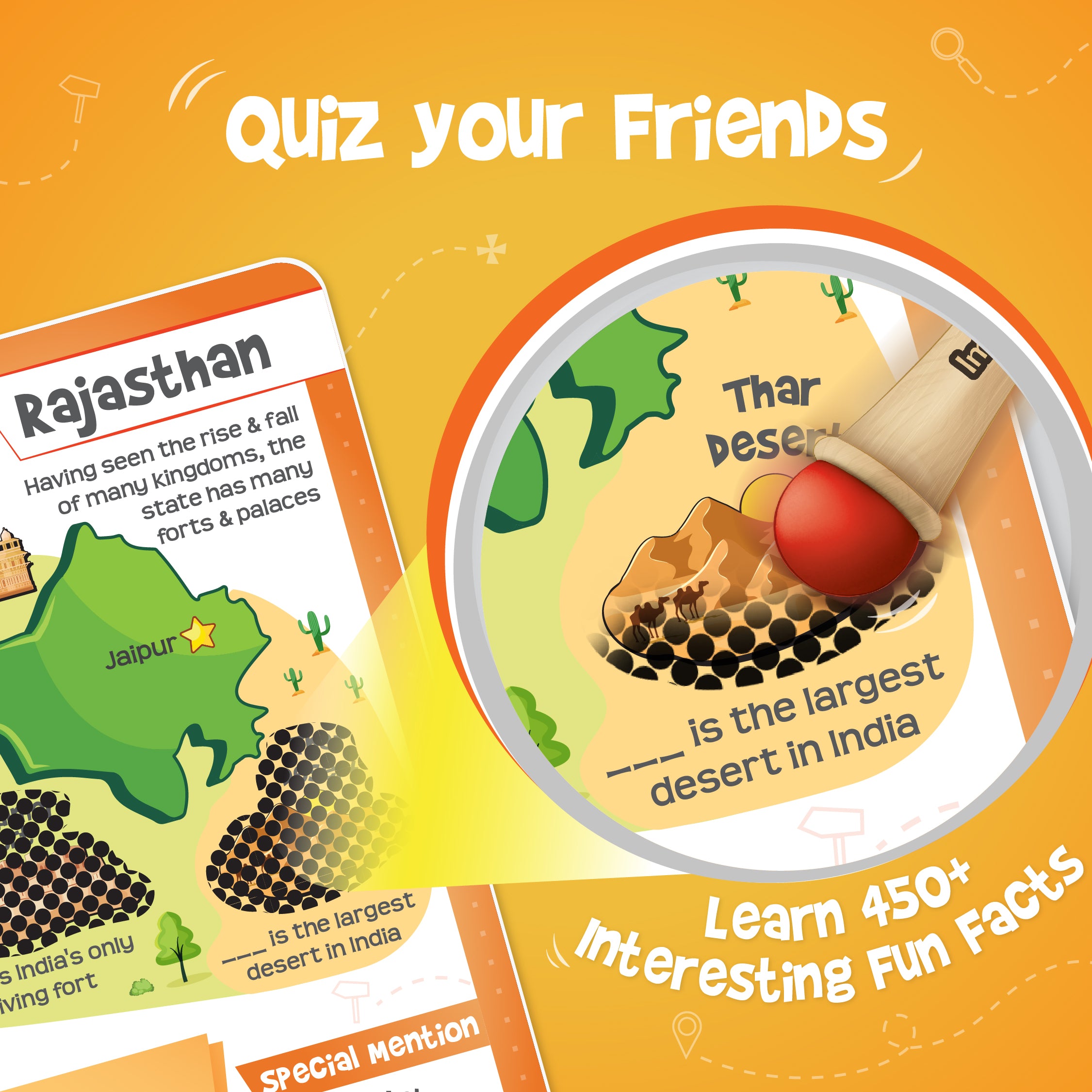 Imagimake Mapology India Flashcards carduri educative 31 buc