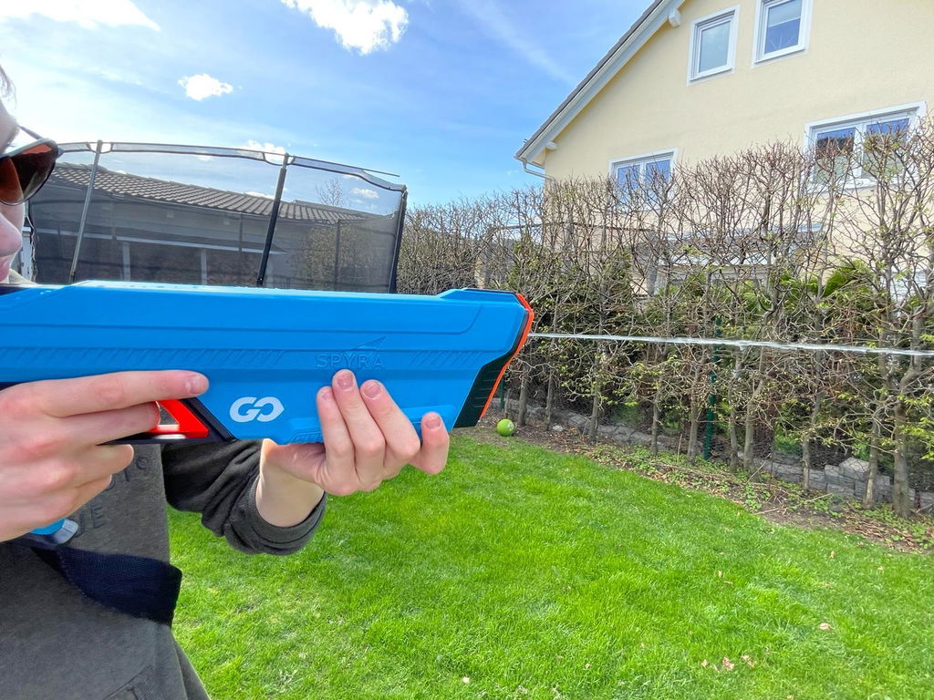 SpyraGO pistol apa compact albastru ploaie usoara