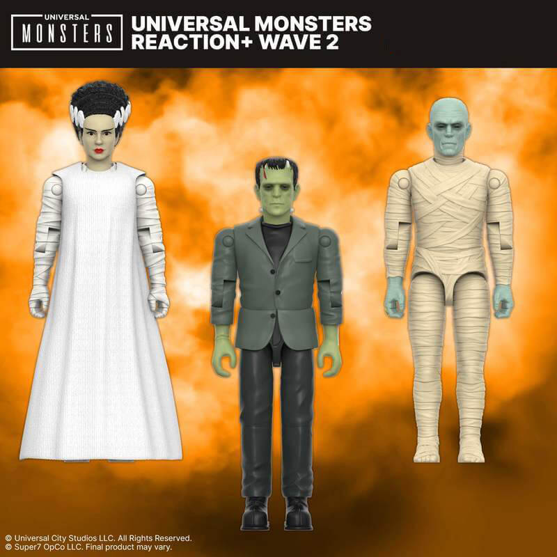 Super7 Universal Monsters ReAction+ set 3 figurine 4"