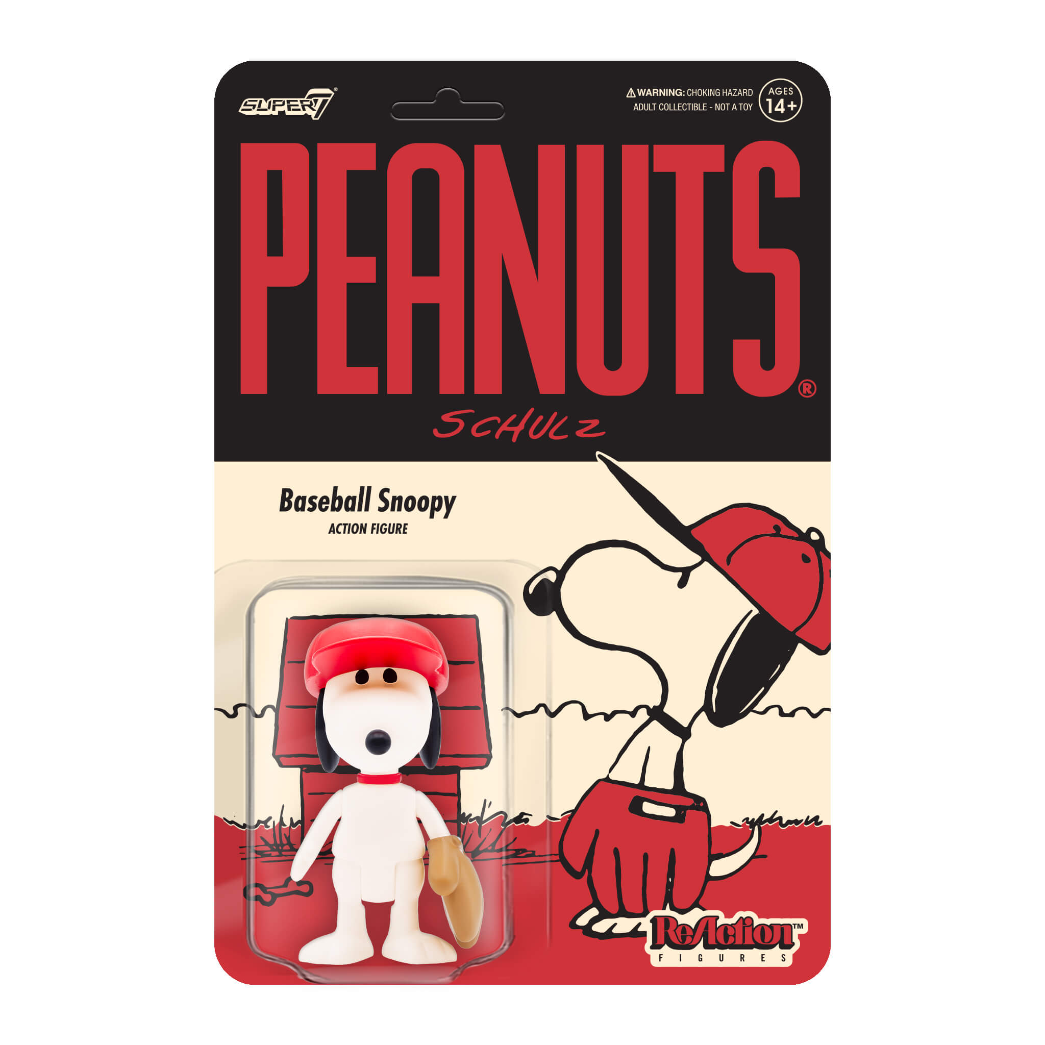 Super7 Peanuts ReAction Wave 5 set 6 figurine Snoopy