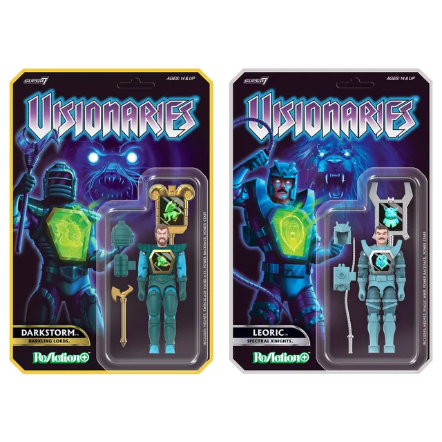 Super7 Visionaries Darkstorm si Leoric figurine 2 buc articulate