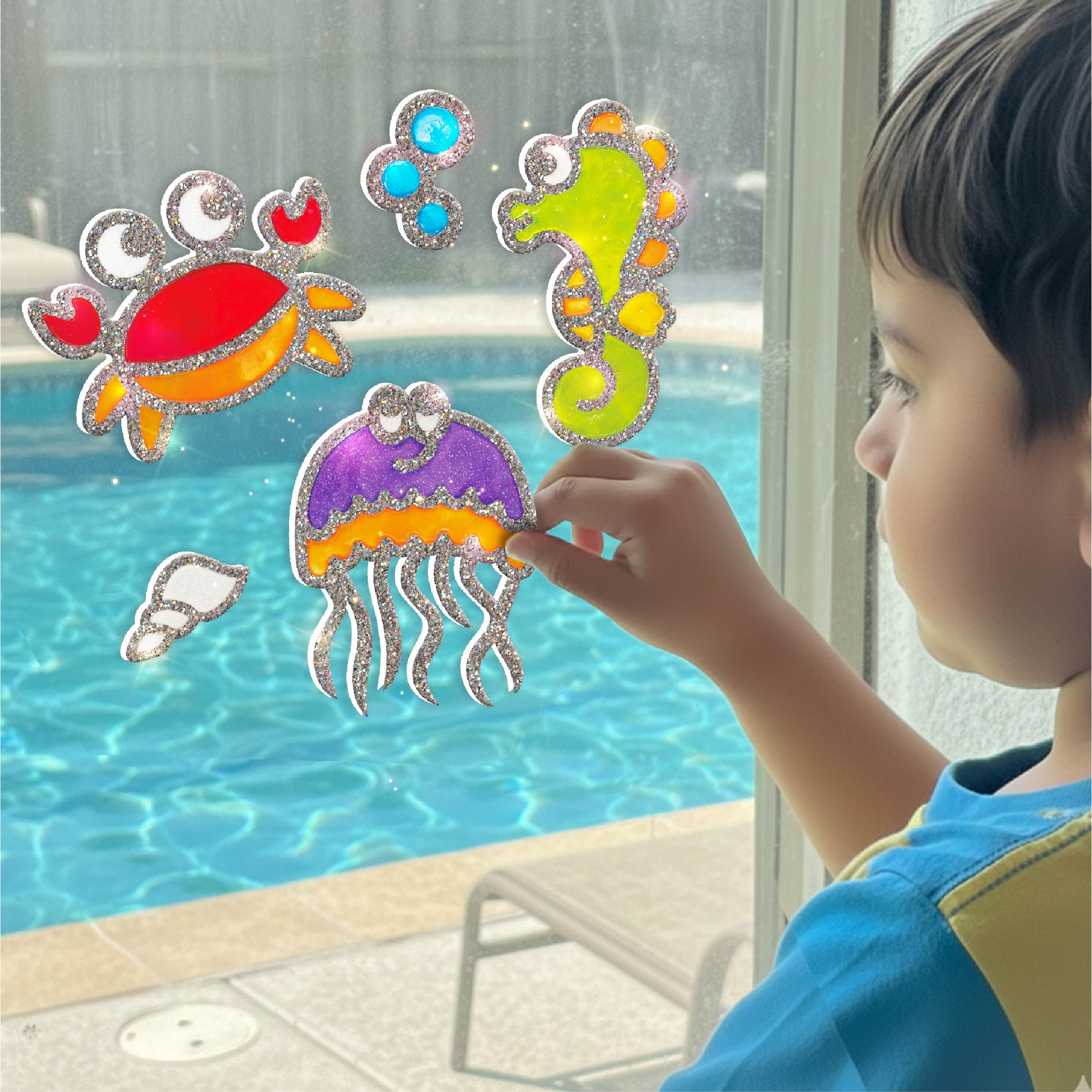 Imagimake Jelly Stickers Ocean set stickere 6 buc