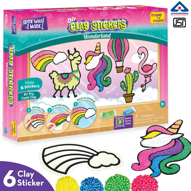 Imagimake Clay Stickers plastilină wonderland 6 planșe