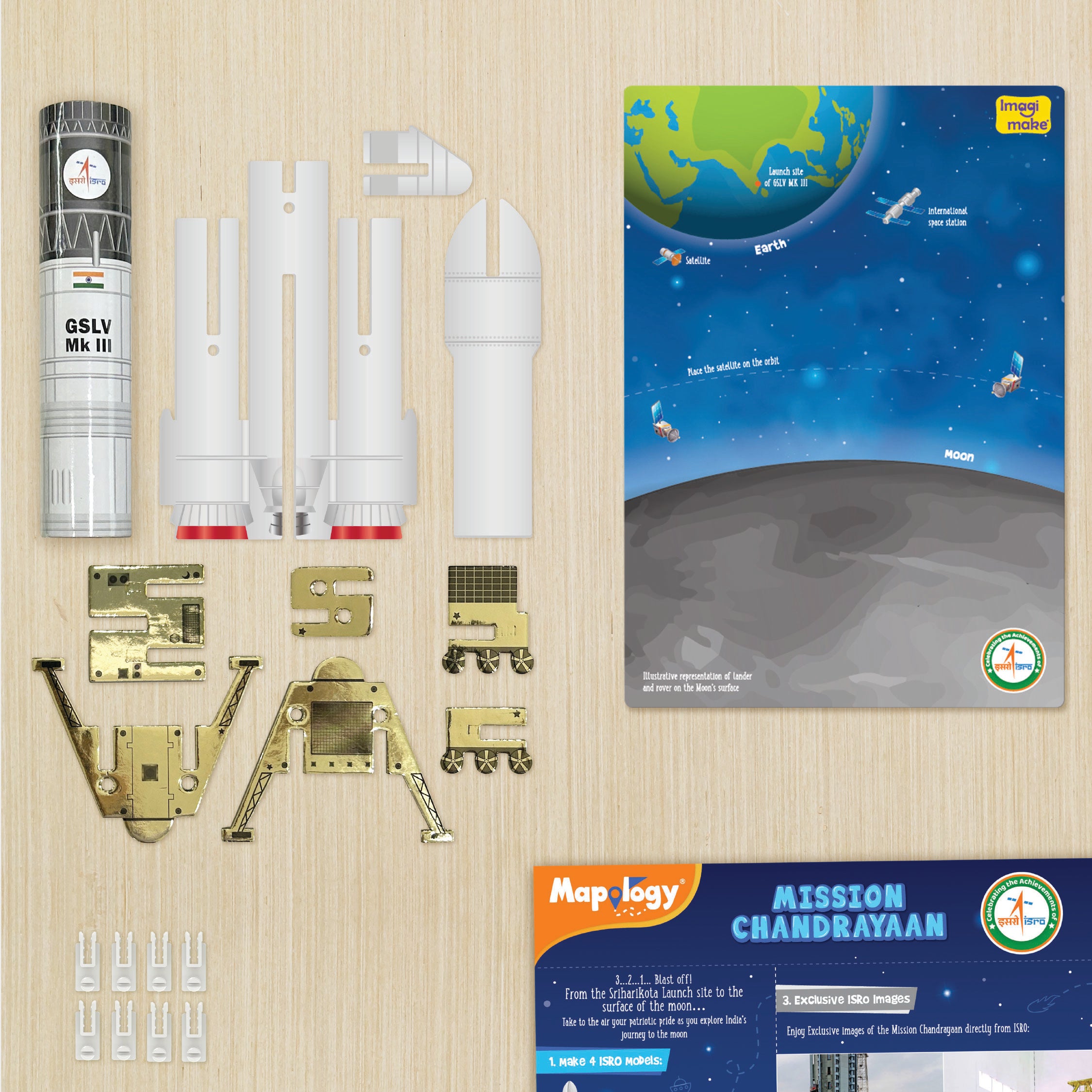Imagimake Mapology Mission Chandrayaan set rachete spatial 5+ ani