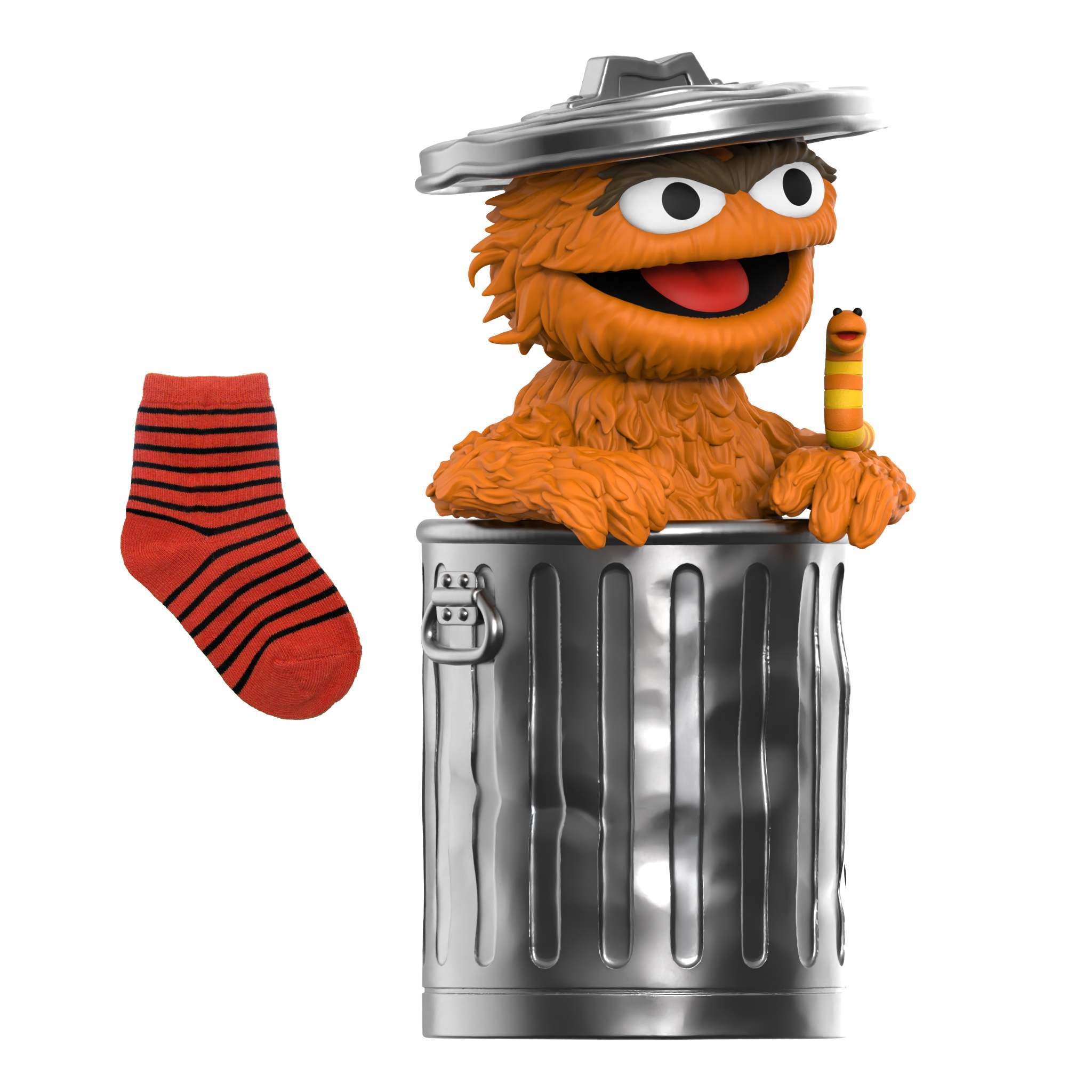 Super7 SuperSize Oscar the Grouch figurină vinil portocaliu 40 cm