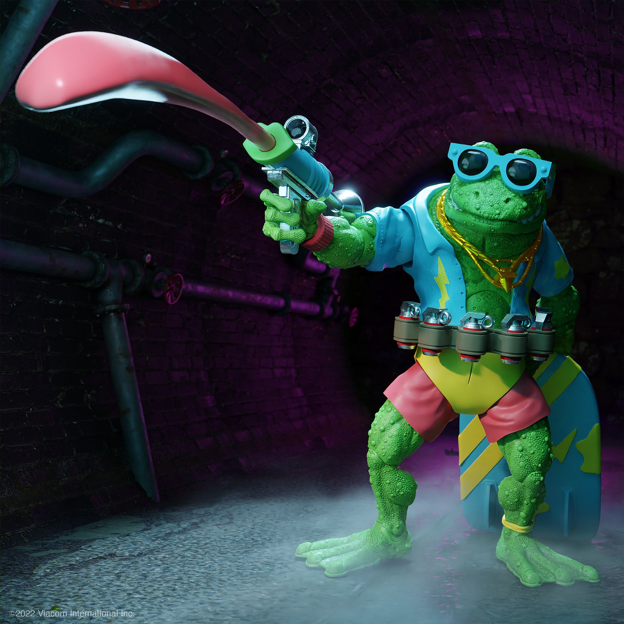 Super7 TMNT ULTIMATES Wave 8 Genghis Frog figurina 18 cm