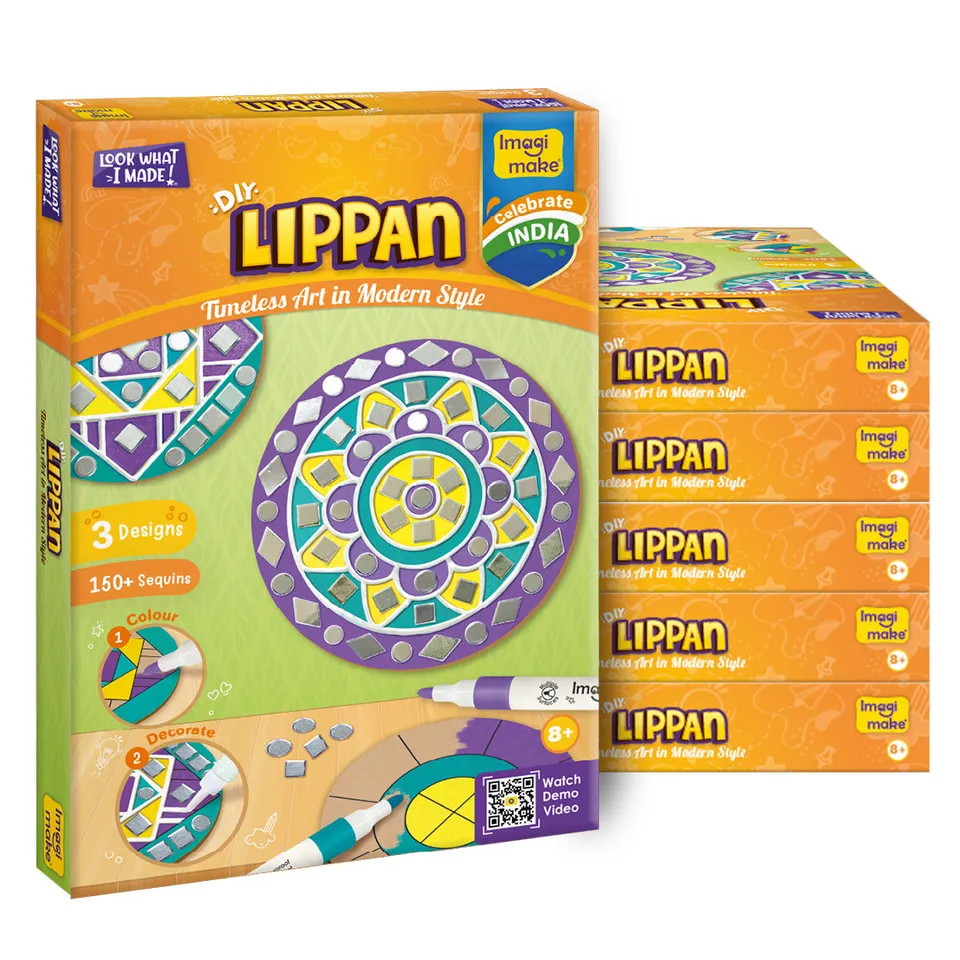 Imagimake Lippan Art set creatie 3 tablouri 8 ani+ pachet 6